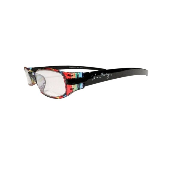Vera Bradley Becky Frames Eyeglasses Black Multicolor Slim Symphony In Hue 33 - Picture 2 of 7